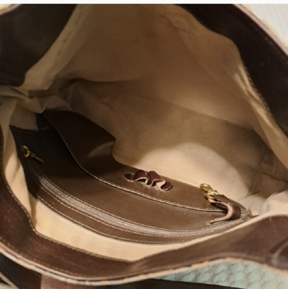 Brahmin Embossed Leather Convertible Bag Purse - Picture 5 of 13